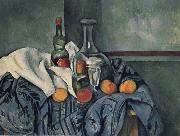 Nature mort a la Bouteille de Peppermint Paul Cezanne